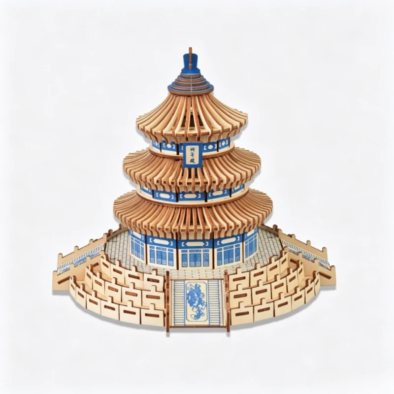 Kids Heaven Education - Chinese Temple of Heaven 3D Wooden