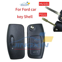 Jingxin Key 3 Button Modified Flip Folding Remote Control Car Key Shell for Ford Focus Mondeo Fiesta Galaxy C-MAX Key Fob Case