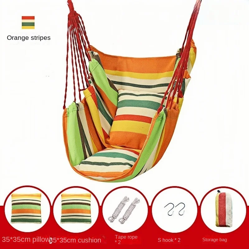 لتعليق الحبل كرسي معلق كرسي أرجوحة كرسي معلق لسكن الطلاب، كرسي هزاز مهد مع وسادتين، داخلي وخارجي #4