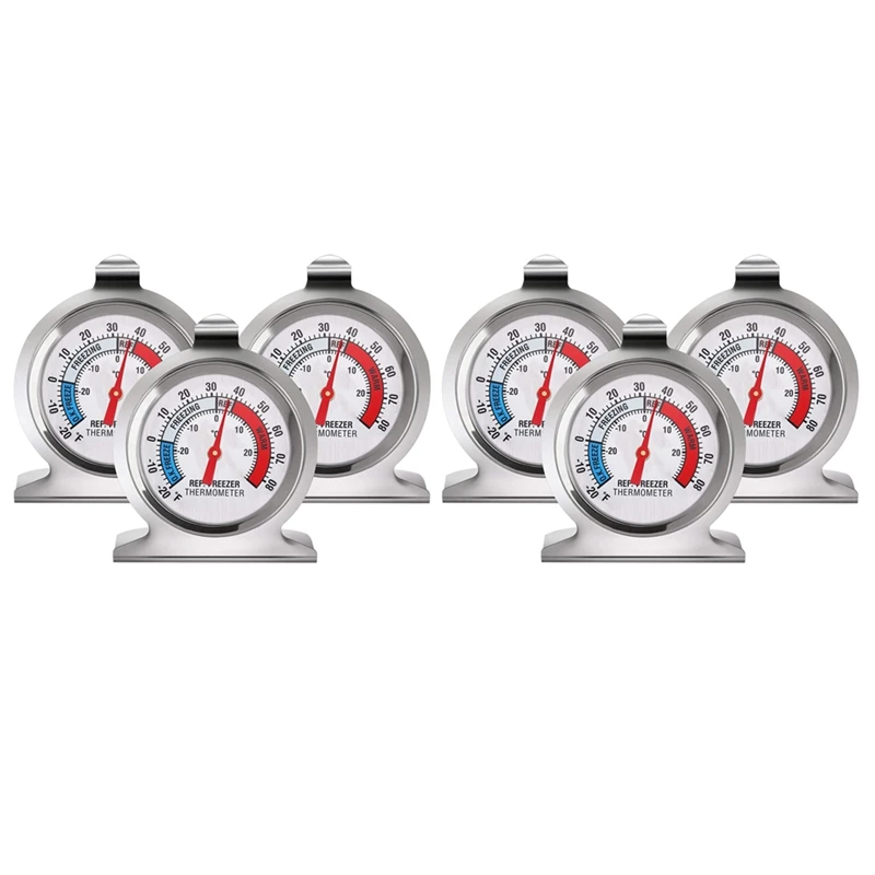 2x Kühlschrank Gefrier schrank Thermometer Serie großes Zifferblatt Thermometer Temperatur Thermometer für Kühlschrank Gefrier schrank