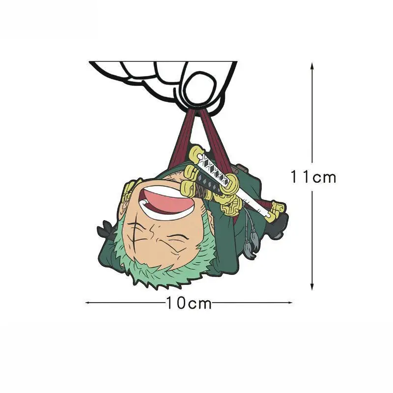 1Pcs One Piece Luffy Car Sticke Game Cartoon Anime Peeking Glass Reflective Sticker For Car Window Laptop Hydroflask Waterbottle