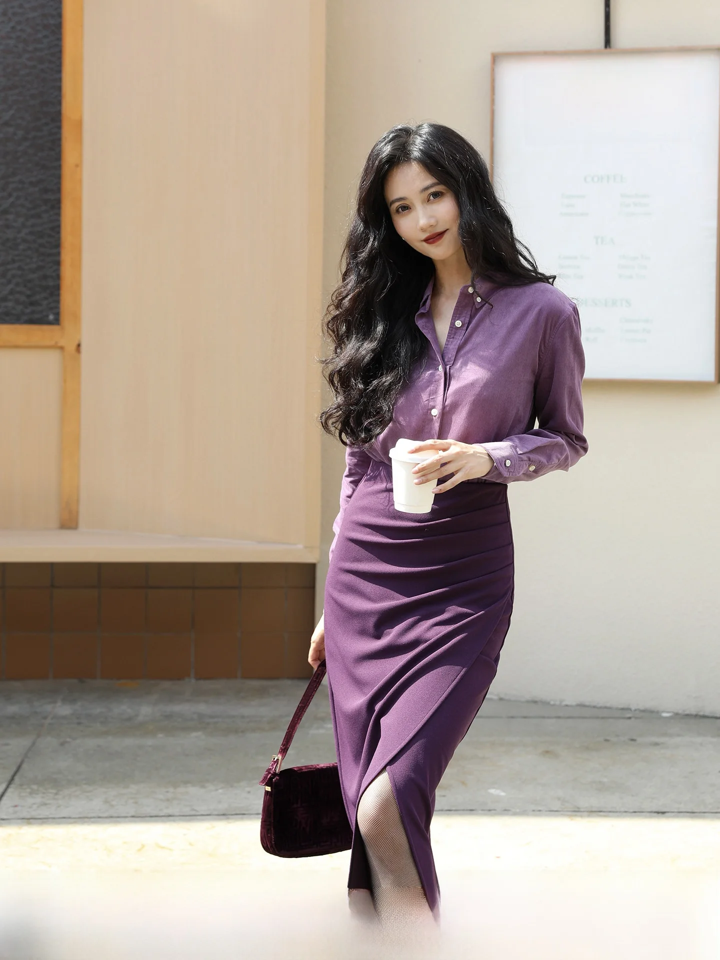 

TAIYANG OFFICE Corduroy irt Women's Autumn Sli Commute Long Sve irt Classic Cotton Straight Cut Breathable Faion