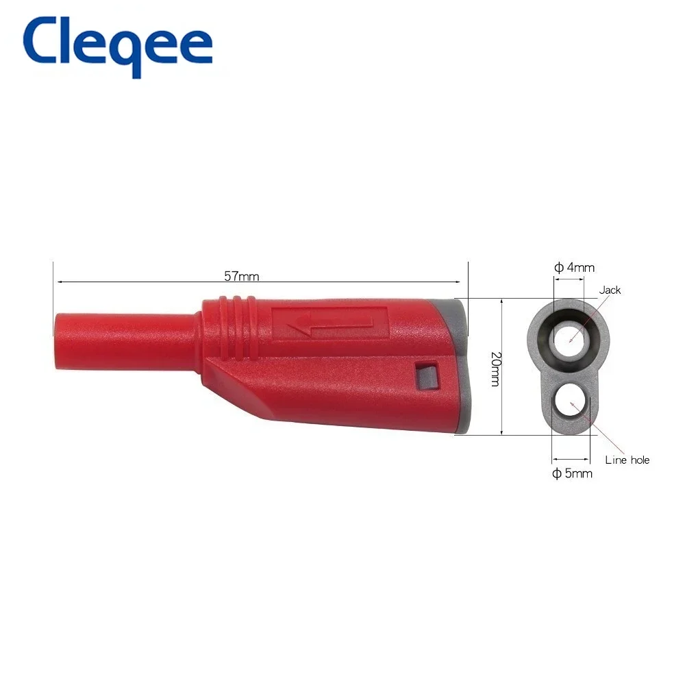 Cleqee P3005B 70 шт. 10 А высококачественный 4 мм банановый штекер соединитель Штабелируемый винт блокировка/Сварка DIY адаптер с пластиковой коробкой