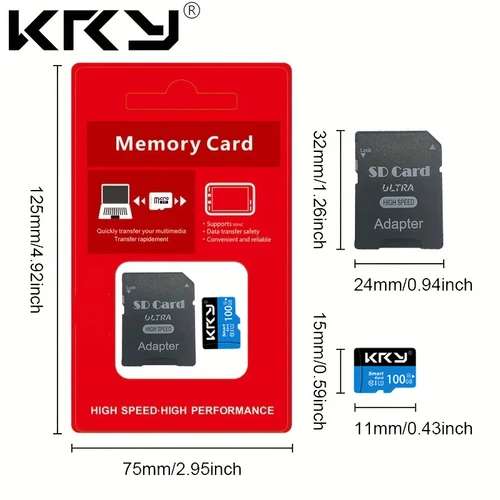Imagen 2 del producto Tarjeta Micro Memoria SD 128GB 100GB 64GB 32GB 16GB 8GB tarjeta SD SD/TF Flash SDCard 8G 16G 32G 64G 100G 128G Clase 10 tarjeta de memoria TF