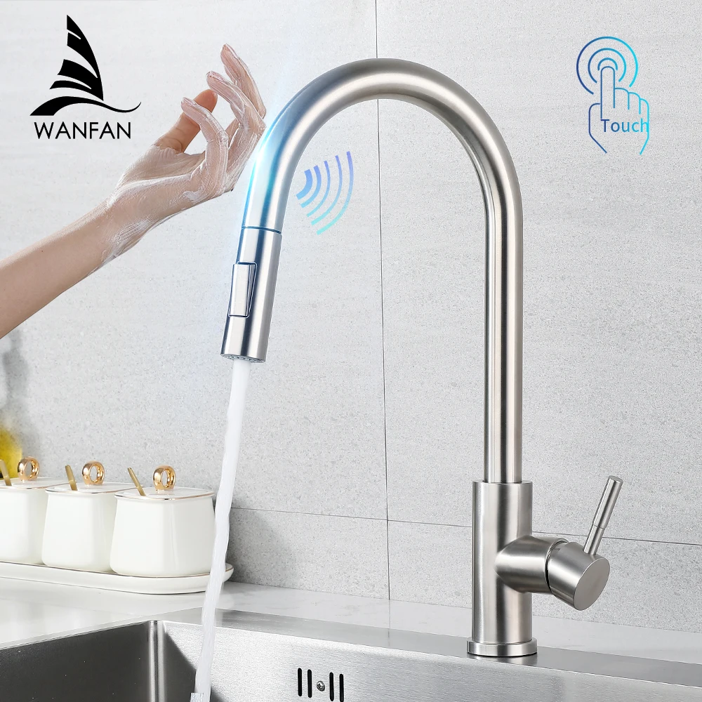 Smart Touch Küche Armaturen Kran Für Sensor Küche Wasserhahn Waschbecken Mixer Drehen Touch Wasserhahn Sensor Wasser Mischer KH-1015