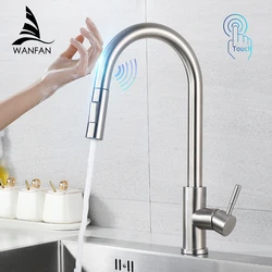 Smart Touch rubinetti da cucina gru per sensore miscelatore per lavello rubinetto dell'acqua da cucina ruotare il miscelatore dell'acqua del sensore del rubinetto tattile KH-1015