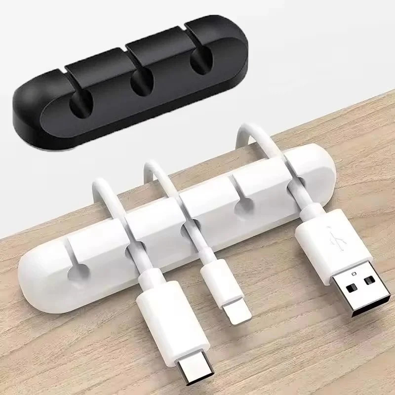 Organisateur de câbles pour souris, support de câble en silicone, enrouleur de câbles, clip de gestion de câbles pour protection d'écouteurs