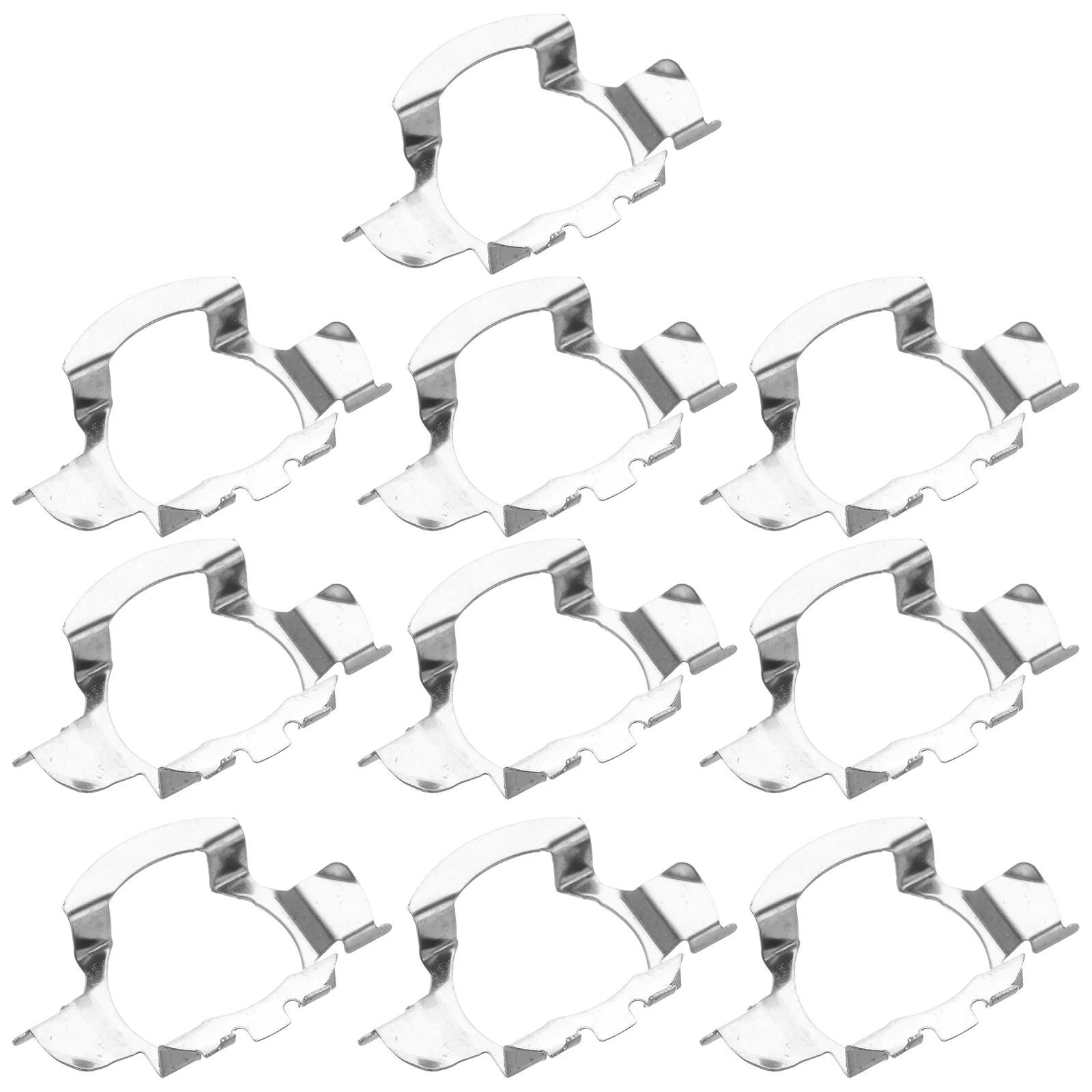 

10pcs Headlight Base Retainer Clip Headlight Car Bulb Adapter Holder Socket Adapter Metal Car Light Bulb Base Retainer
