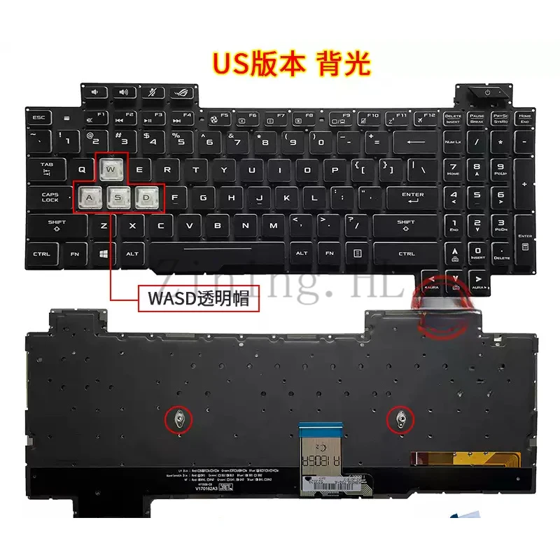 RU/LA for Asus S5C GL504 GL504G/GM GL504V GL504GS/GV keyboard