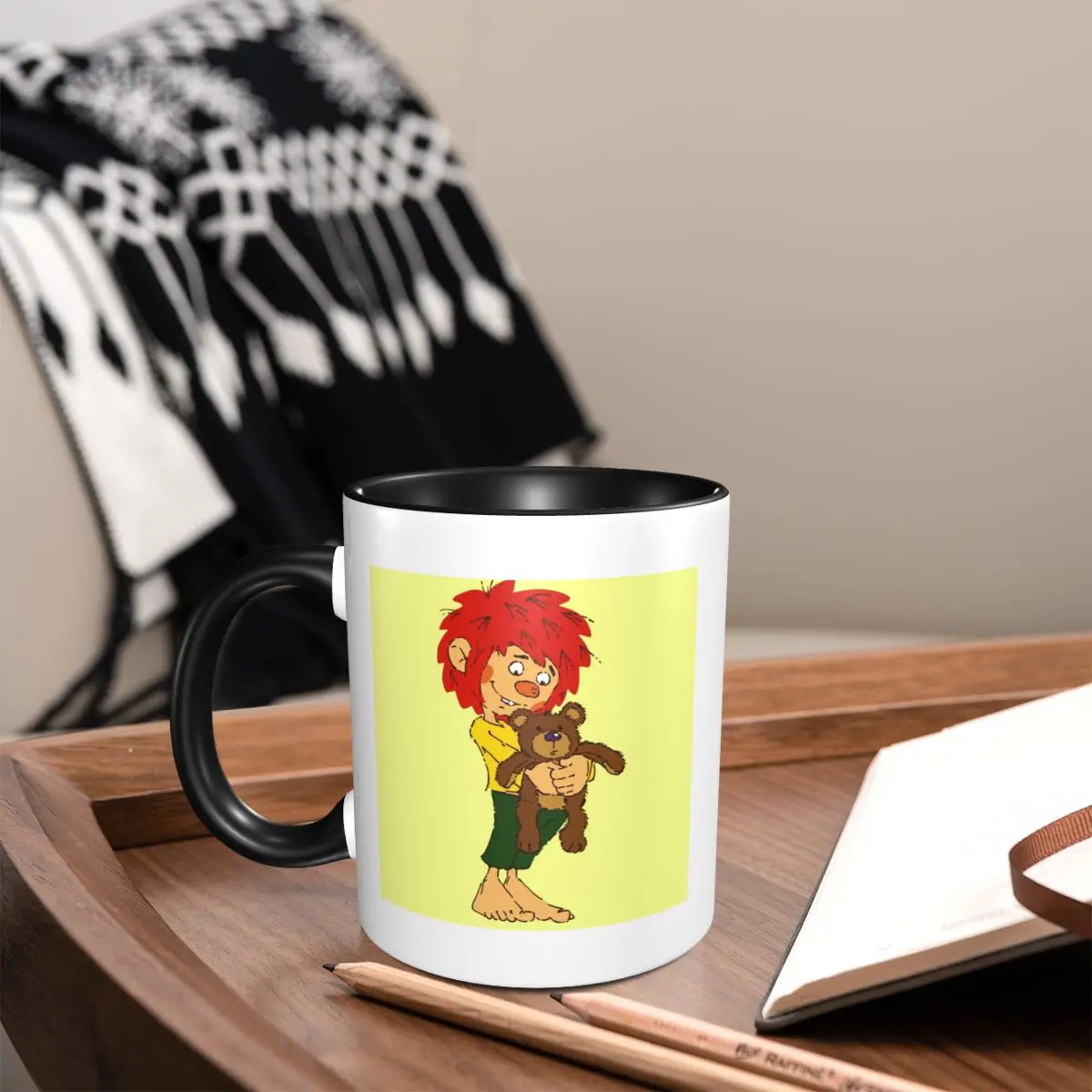 

Pumuckl Und Der Mug Funny Ceramic Coffee Cups Tea Mugs Milk Cup Drinkware Gift for Friends