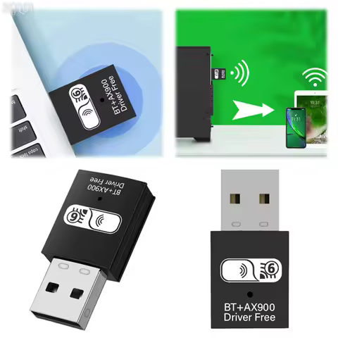 900Mbps USB WiFi Bluetooth Adapter Dual Band 2.4/ 5.8Ghz Wireless External Receiver RTL8821CU Wi-Fi Dongle for PC/Laptop/Desktop