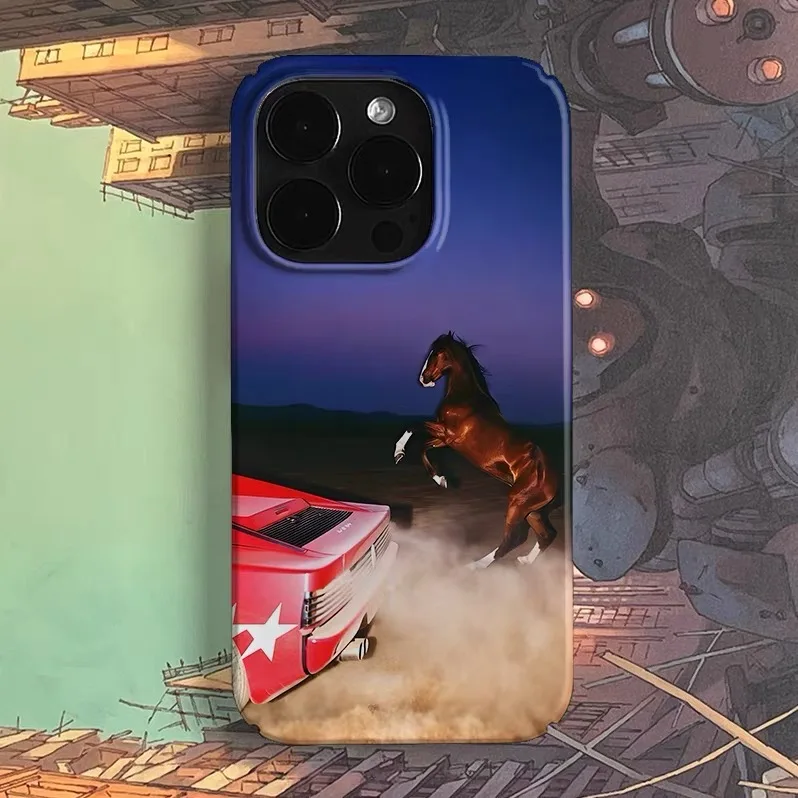 

Purple Flame Vs Horse Phone Case for IPHONE 17 Air 16E 15 PROMAX 14 Plus 13 12 MINI 11 PRO 16Plus XR XS MAX Acrylic Phone Cover