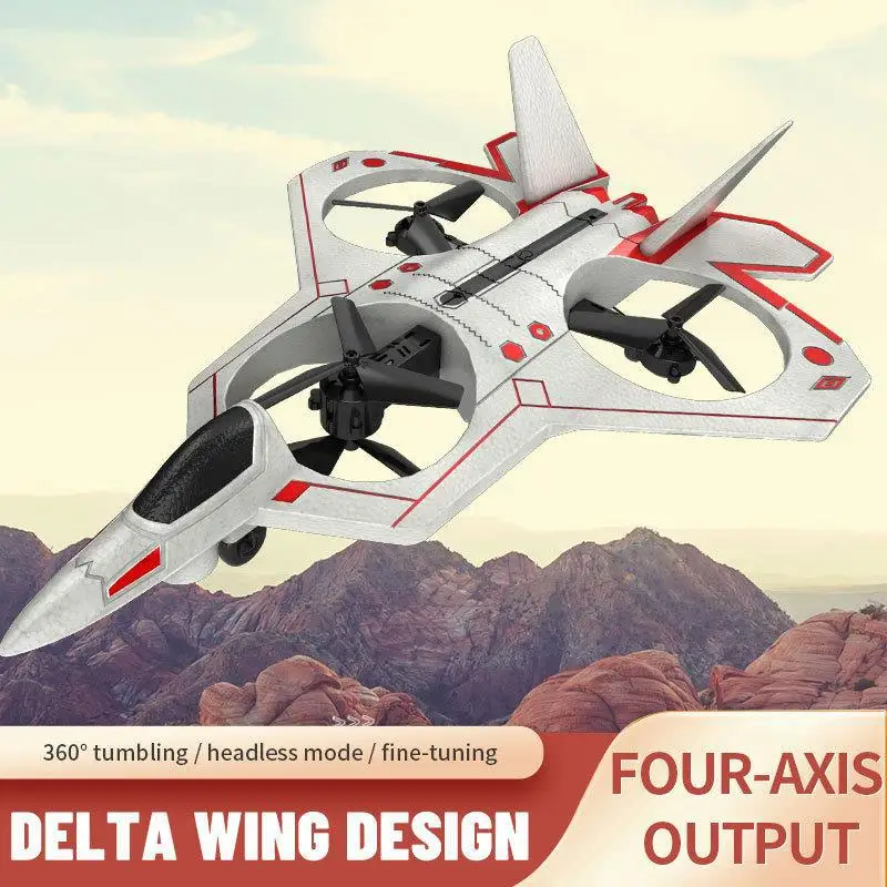 Drone Stunt Fighter Aircraft Model Four-axis Aircraft Remote Control Aircraft Foam Aircraft Roll Rotation Suspension