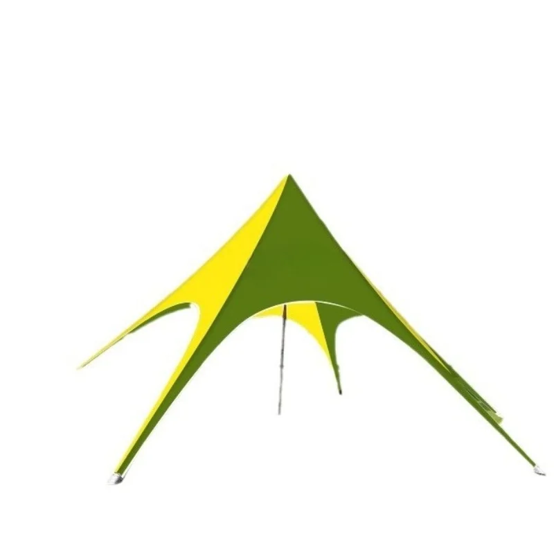 Outdoor Genting Wanzhongshan tent camping dome canopy octopus single peak lotus custom waterproof canopy
