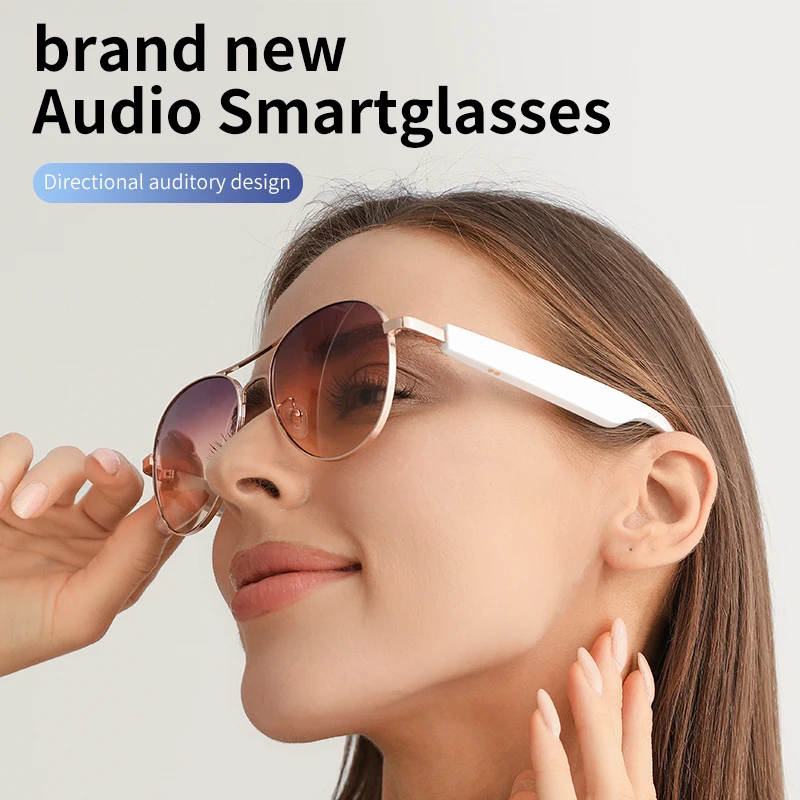 

Bluetooth Glasses Smart Glasses Listening To Music Travel Sunglasses UV400 Protection Fast Charging Intelligent Lense