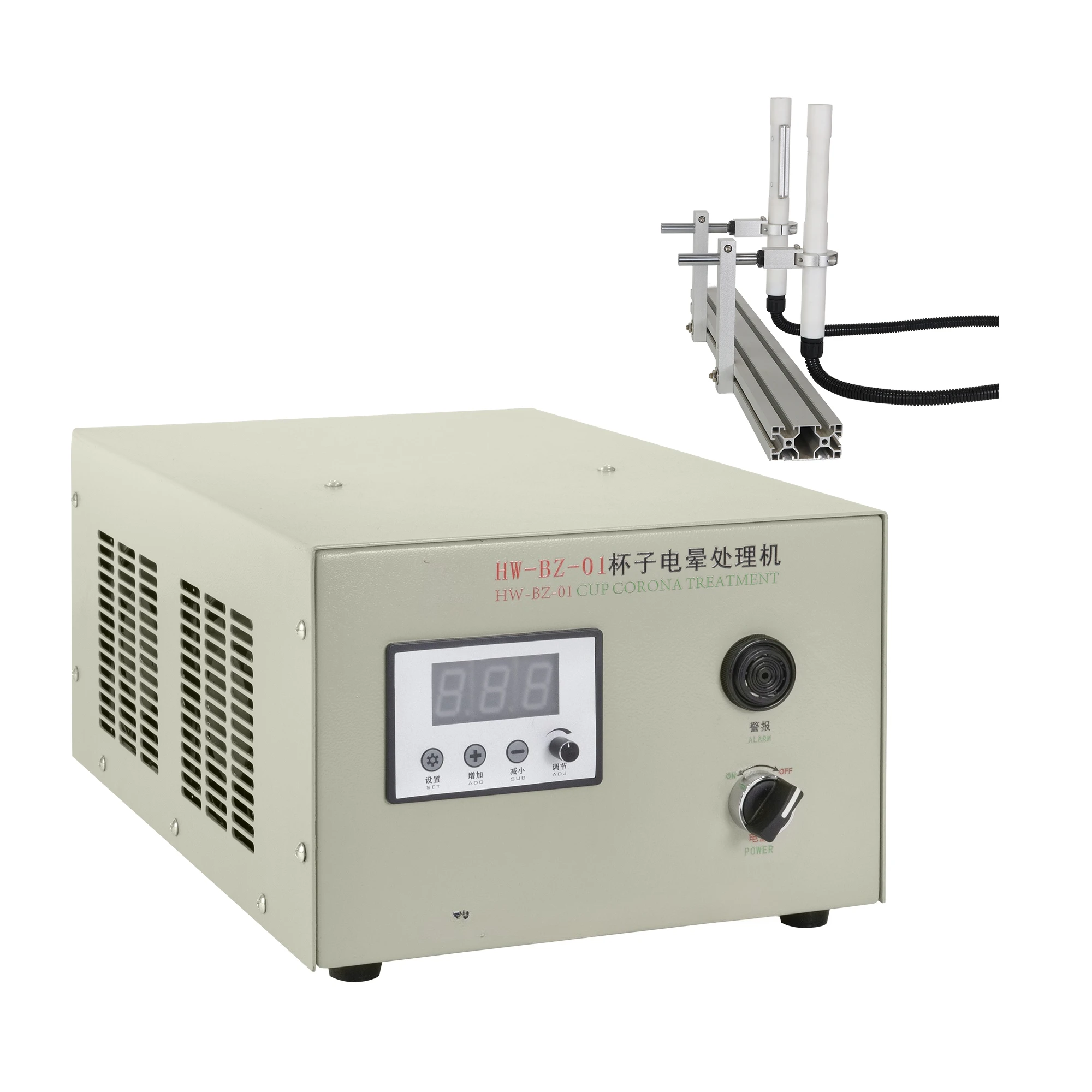 PP PE PVC Cup Tube Self-rotating Cup Machine Plasma Surface Corona Treater Cask Corona Treated PVC Film