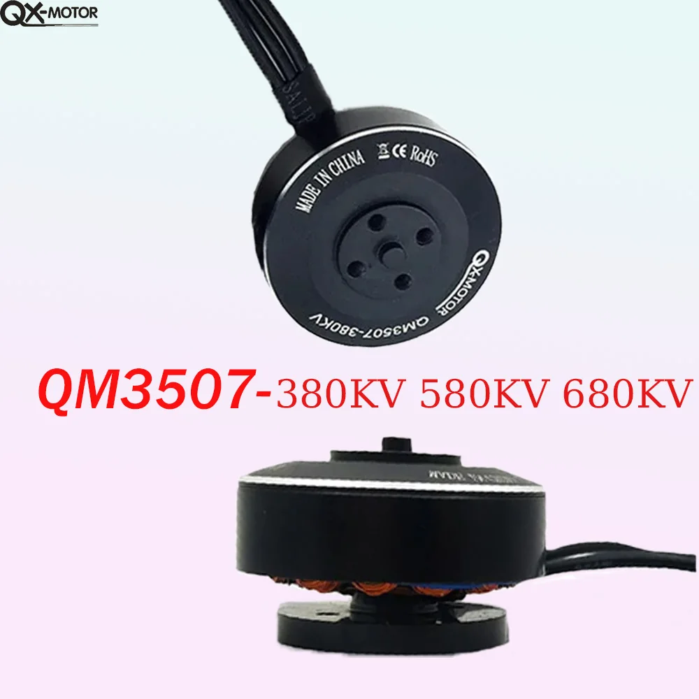 

QX-Motor QM3507(3508) Brushless Motor 3s/4s/6s Lipo 380KV 580KV 680KV CW CCW For RC Multirotor Quadcopter Hexa Drone Parts Whole