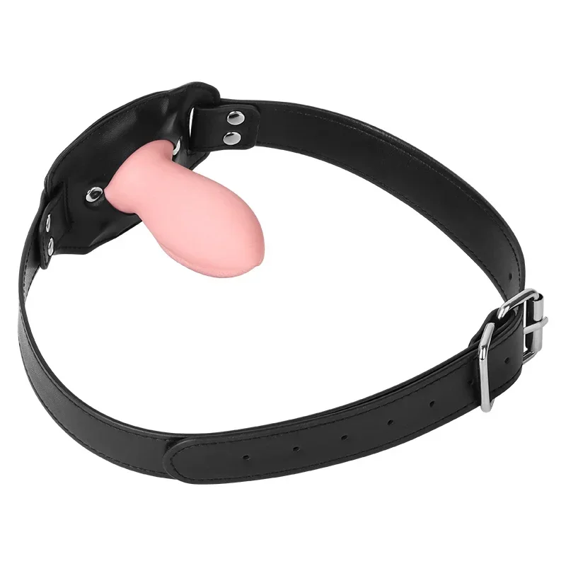 Nova boca de silicone mordaça realista buceta mamilo boca plug sextoy femme ajustável bondage conjunto gay castidade penetração bdsm brinquedos