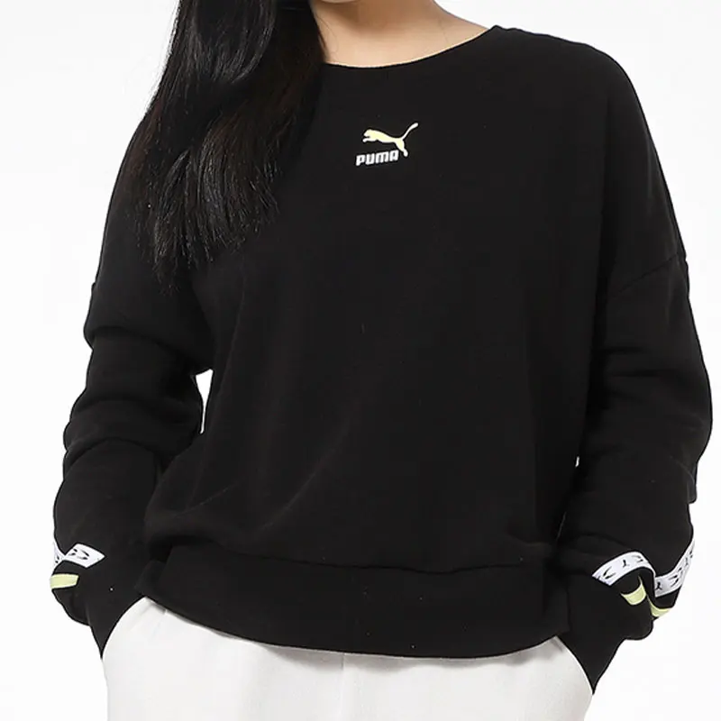

Puma Authentic Current Season New Women's Sports Round Neck Casual String Logo Hoodie 531078-01