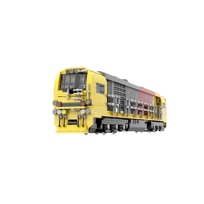 

MOC Новая Зеландия, Южный Остров, Железная дорога класса DM, локомотив, пассажирская карета, строительные блоки, модель, кирпичи, игрушки для мальчиков, рождественские подарки