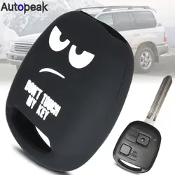 Silicone Key Case Cover For Toyota Land Cruiser RAV4 Previa Yaris Alphard Celica Pixis Space Truck Epoch Passo Rush HiAce MR2