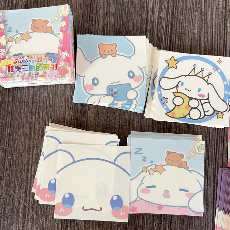 Sanrio style thickened paper hand account note paper cute cartoon note box gift decoration toy