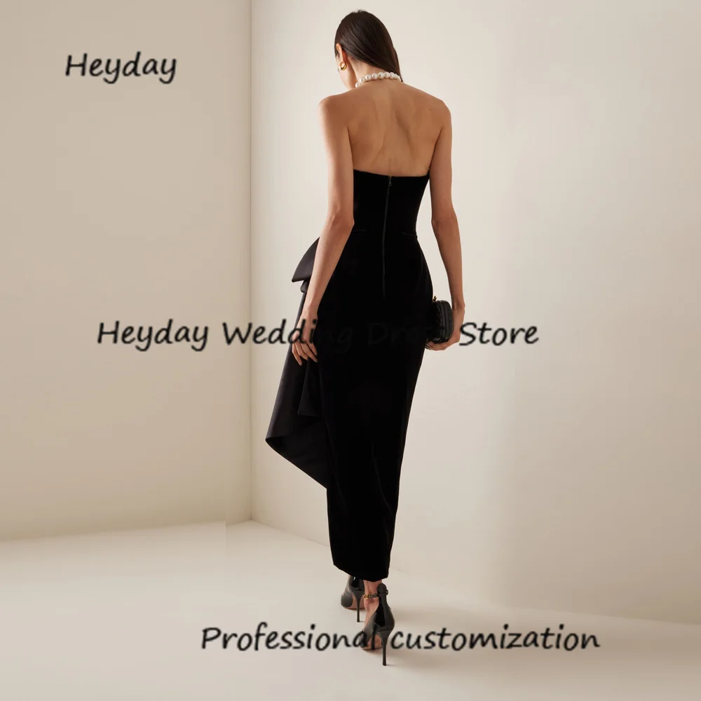 Heyday VELOUR  A-LINE Strapless  Sexy black dresses Beading Classics Formal Occasion Evening Party Pretty Dresses Heyday 2024