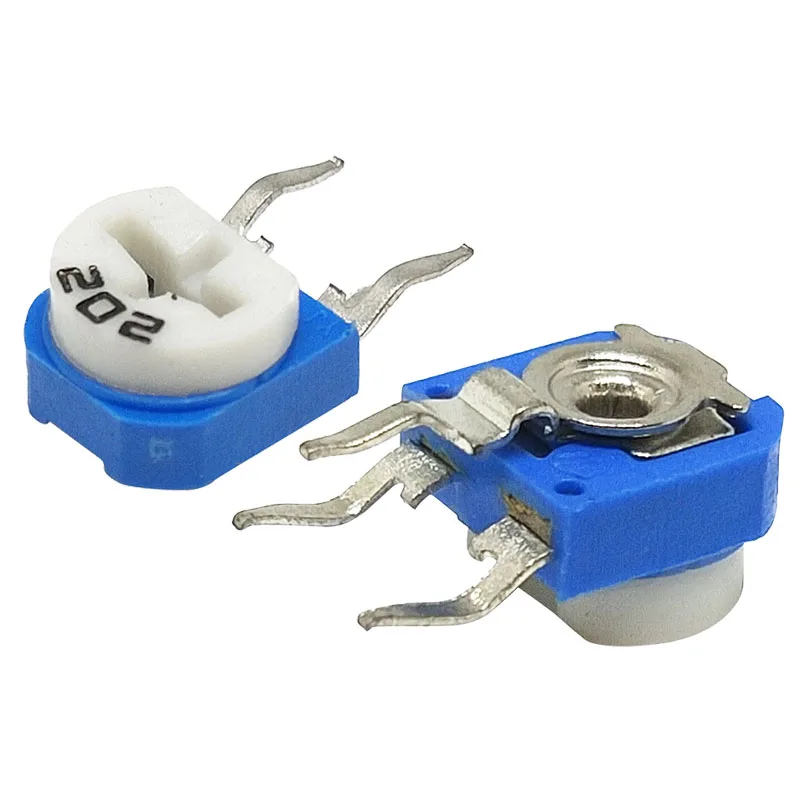 10pcs RM063 RM 063 Trimpot Trimmer Potentiometer 100 200 500 1K 2K 5K 10K 20K 50K 100K 200K 500K 1M Ohm  Variable Resistor