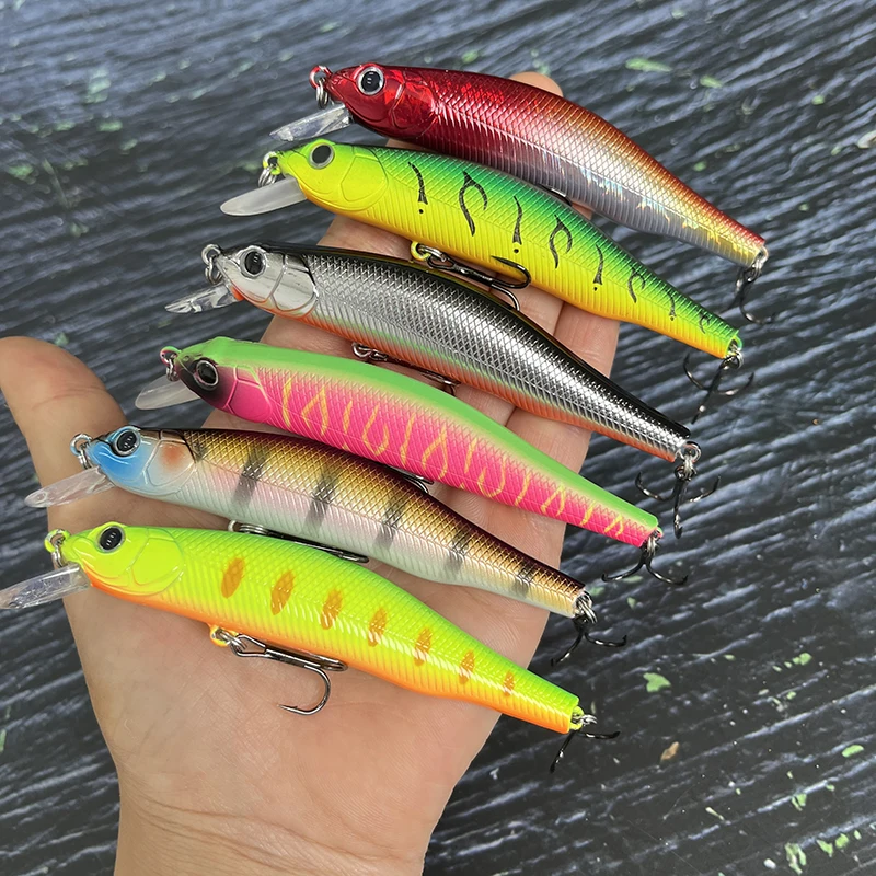 90mm 11g Floating Minnow Fishing Lures Isca Pesca Wobbler Artificial Bait for Trout Carp Jerkbait Swimbait Fishing Accessories