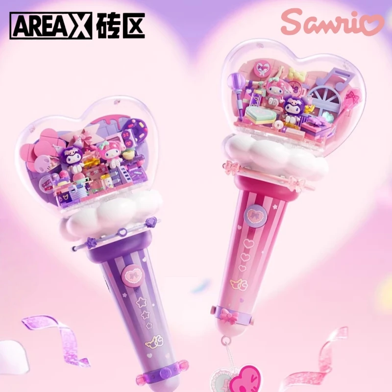 

Конструктор AREAX Sanrio: Сборные модели аниме-персонажей Куроми и Май Мелоди, настольные украшения, коллекционные подарки