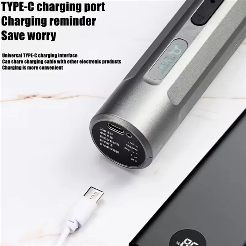ABRS-コードレスポータブル電動ドライバーミニドリル磁気ビット付きホーム修理USB充電式電動工具家庭用