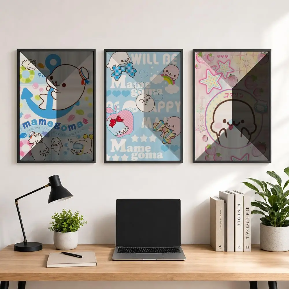 anime Mamegoma Poster Poster HD Printing Comfortable and Fresh Style Wall Art Home Decor Living Room Cafe Gift