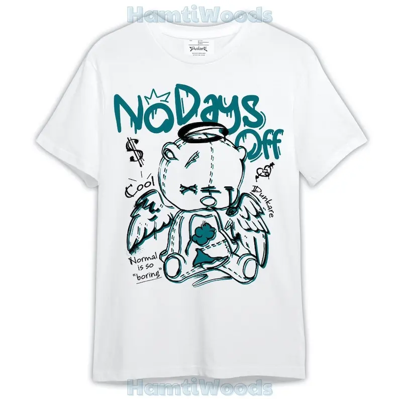 

Shirt No Days Off, 4 Oxidized Green T-Shirt, To Match Sneaker Oxidized Green 4s Graphic Tee 1504 LTRP