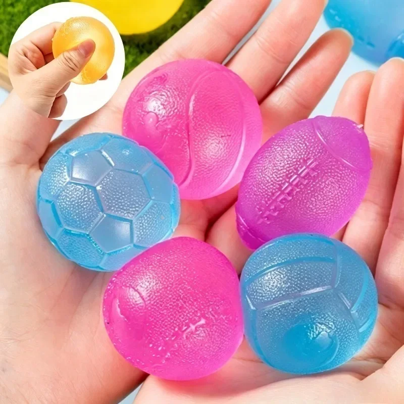 Maltose Squishy Stress Ball Rugby Football Soccer Basketball Toy for Office Students Anxiety Relief