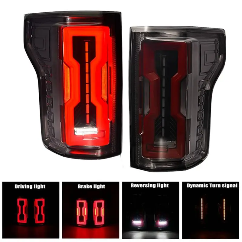 Car LED Rear Tail Light For For Ford F150 2015 2016 2017 2018 2019 2020 Pickup Raptor Turn Signal Light Stop Brake Lamp Car Acce