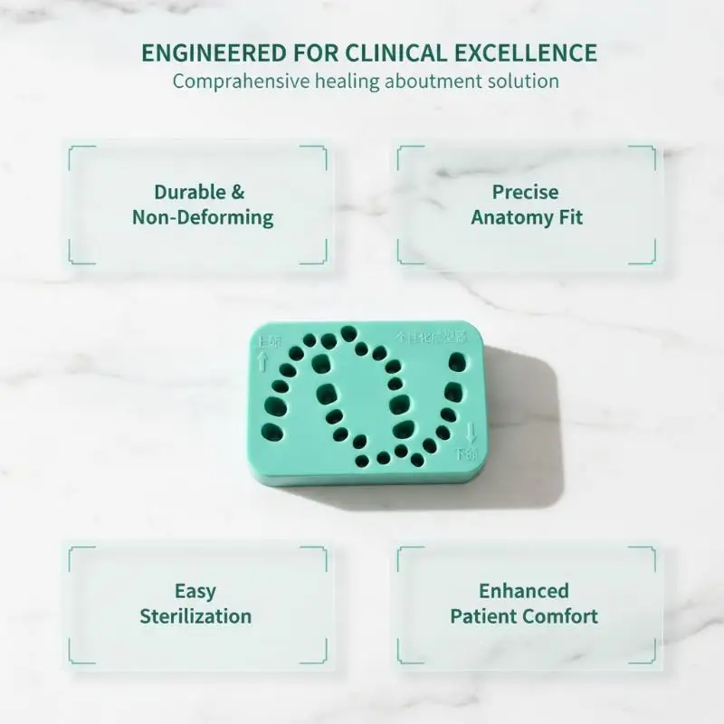 Lab Grown Dental Silicone Mold 1 Piece Green High Temp Resistant Mould for Clinical Dental Restoration Work