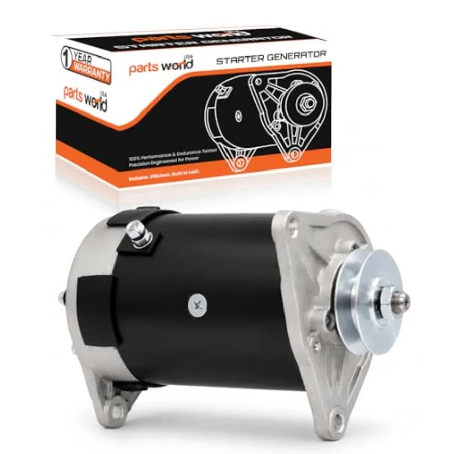 

12V starter generator for Club Car DS FE290 FE350 1984-1996,aluminum housing, black finish, high-torque reliable starting