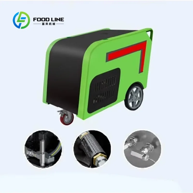 Customized High Power Electric Ultra High Pressure Cleaner Hot Water Type For Industrial Grease And Surface Heavy Dirt Cleaning
