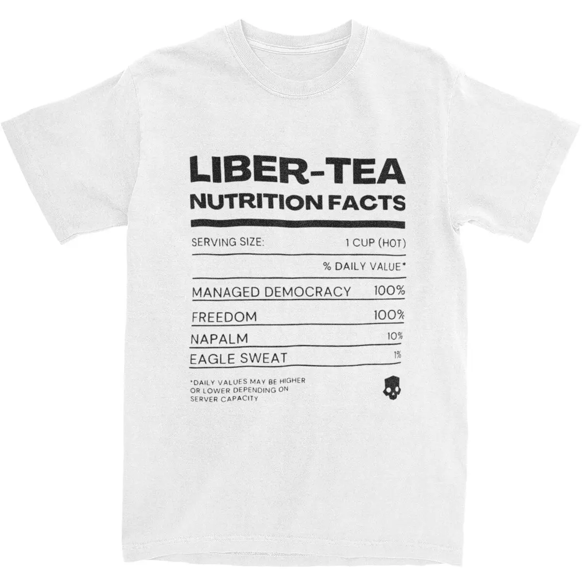 Helldivers 2 Liber Tea Nutrition for Men Women T Shirts Liber-Tea Merch Fashion Tee Shirt T-Shirts 100% Cotton Printed Clothes