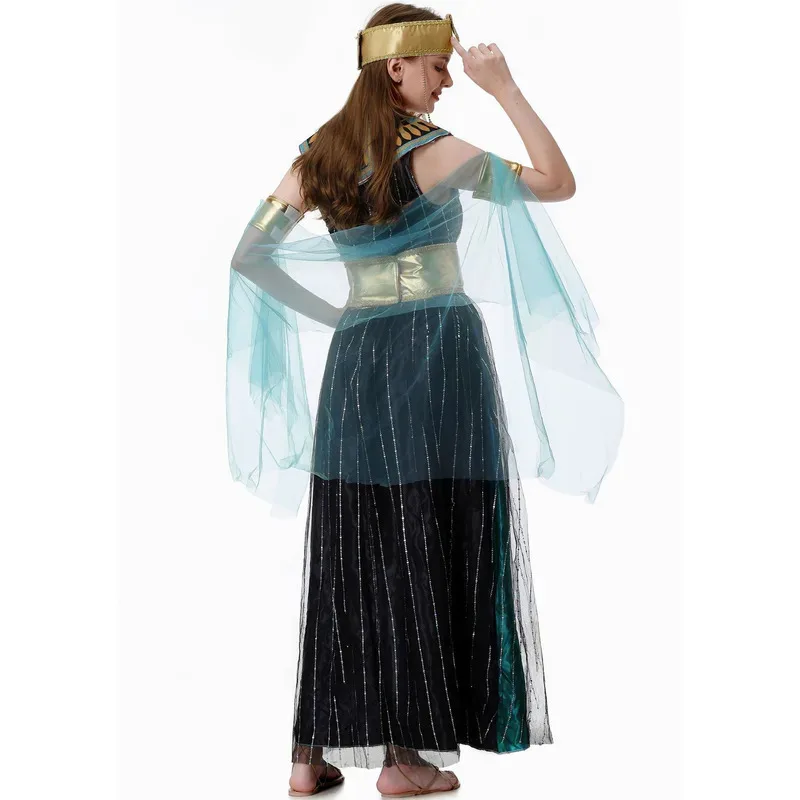 

COSda@Halloween Purim Ancient Egypt Cleopatra Egyptian Pharaoh Queen Cosplay Costume Medieval Greek Goddess Nightclub Party Dres