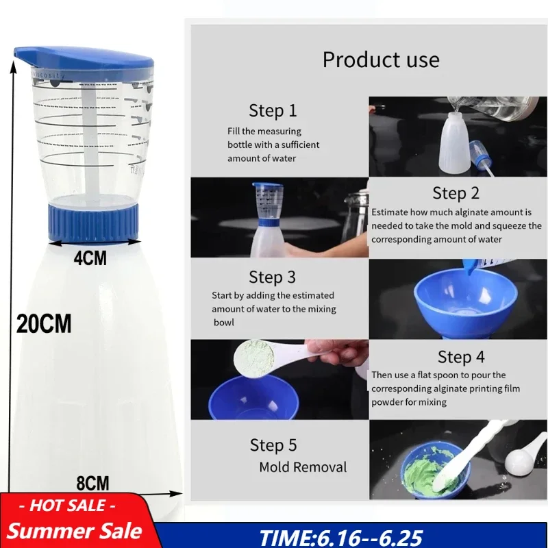 

Dental Mixing Cups Bowl Measuring Bottle Alginate Impression Material Oral Stirring Kettle Spatula Stick Dentist Equipment Tools