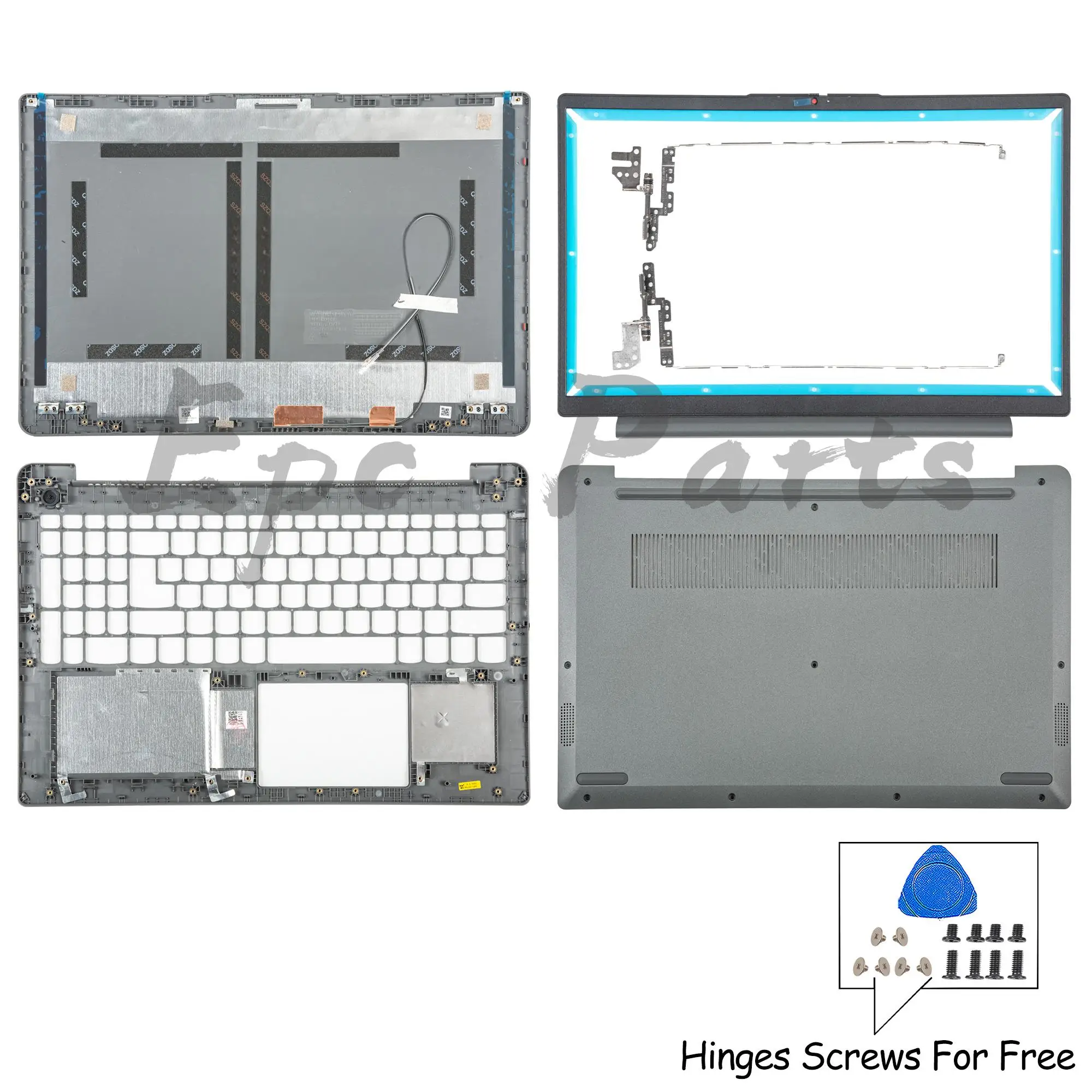 Ideapad 하우징 케이스 LCD 후면 커버, 베젤, 팜레스트, 하단 힌지 부품, 수리 15.6 인치, 15S 3-15ALC6 3-15ITL6 3-15ADA6 2021 