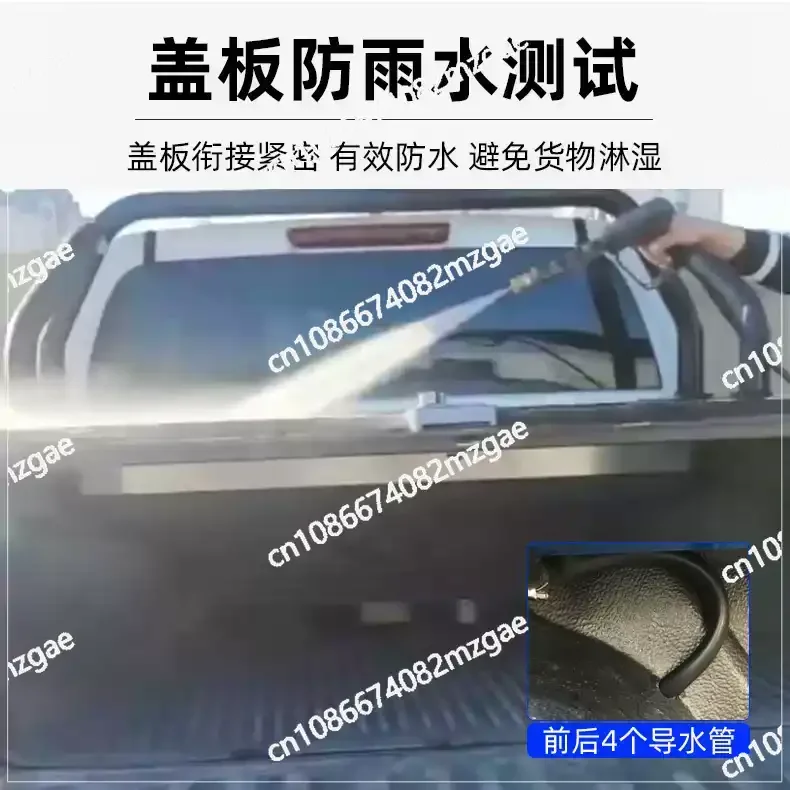 Hard Alloy Aluminum Telescopic Tonneau Cover, 1500 Ton Capacity Waterproof Roller Shutter for Pickup Truck Beds
