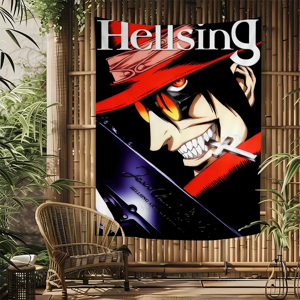 Anime Hellsing Hanging Bohemian Tapestry Bohemian Wall Tapestries Mandala Kawaii Room Decor