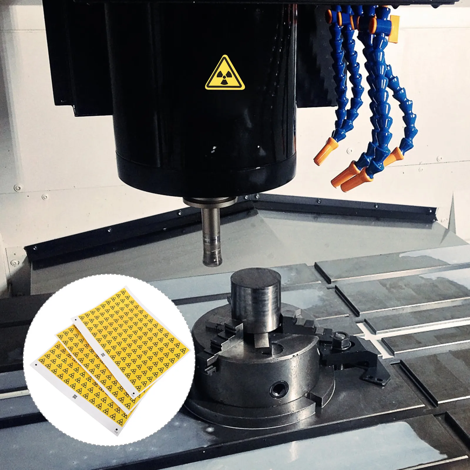 290Pcs Radiation Hazard Stickers Clear Bold Symbol Warning Labels Low Light Visible for Facilities Labs Do Not Touch