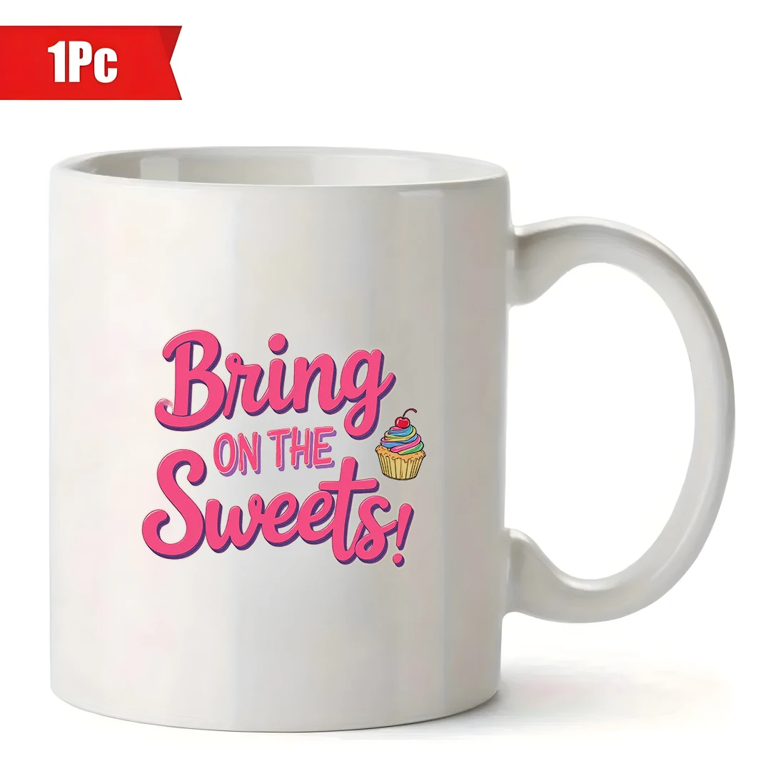 11온스 머그컵 + 디저트 파티컵 어린이 만화 케이크컵 크리스마스 선물 가족과 사무실 필수품