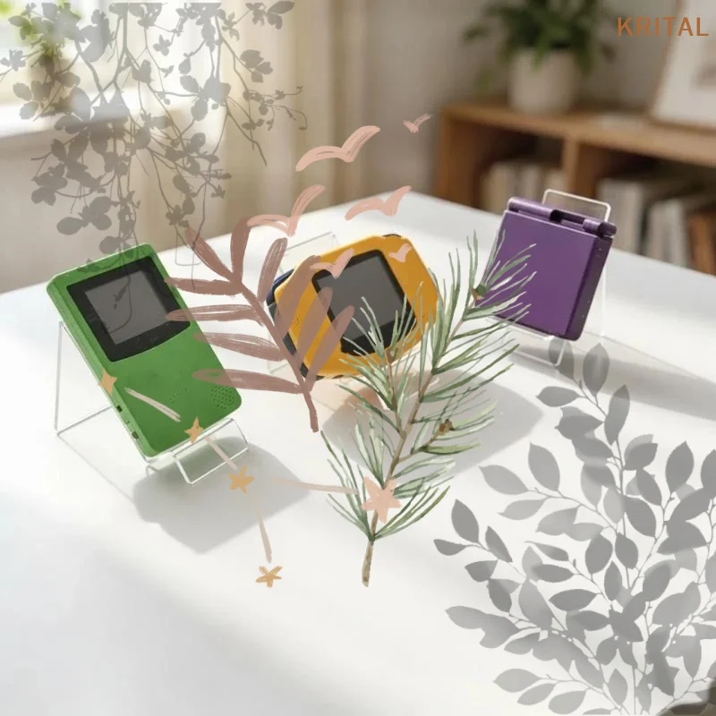 Acrylic Desk Different Forms Holder For Gameboy GB GBC GBA GBP PSV PSVita Game Console Exhibition Bracket Display Stand