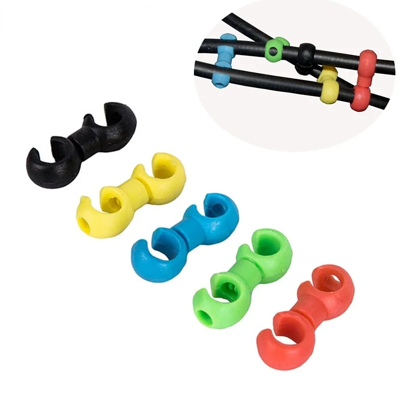 10pcs Bicycle MTB Brake Gear Cable S Style Clips Buckle Hose Guide Bike Cross Line Clip Ring Clasp Cycling Accessories