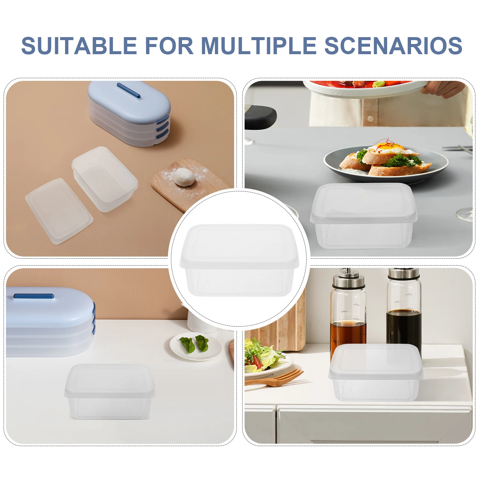 

Reusable Containers Portable Crisper Vegetable Bento Cheese Food Storage Box Lunch Snack Fruit Sealed Preservation Container