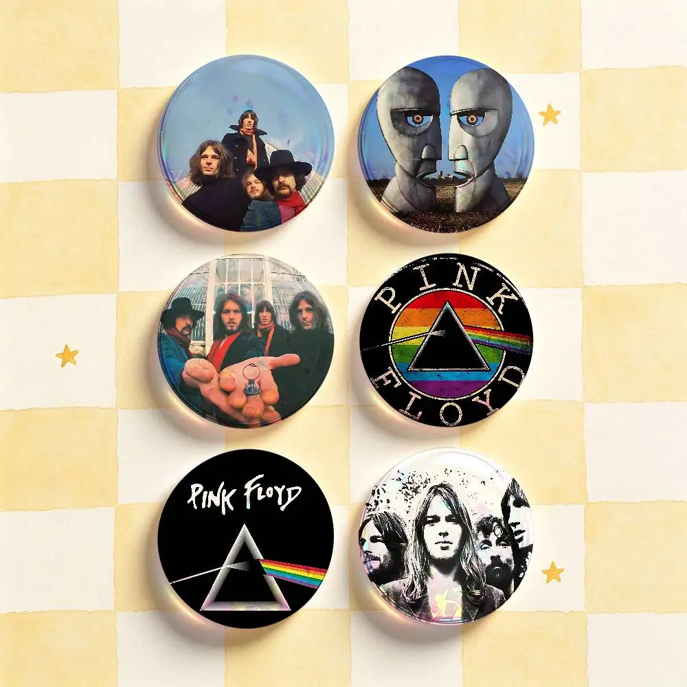 P-Pink Floyd Badges Round Nijigen Otaku Culture IP peripheral products 58mm 44mm 32mm 75mm 25mm Mini